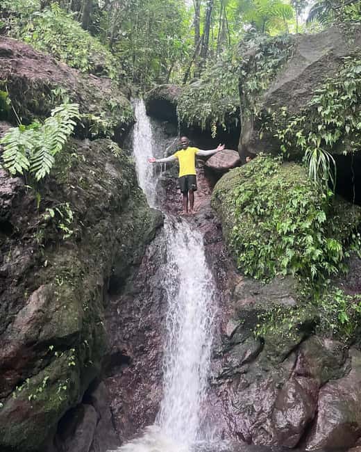 Nevis Waterfalls/Russel's Rest Hike - The waterfalls part: seven stops and natural pools that actually cool you down