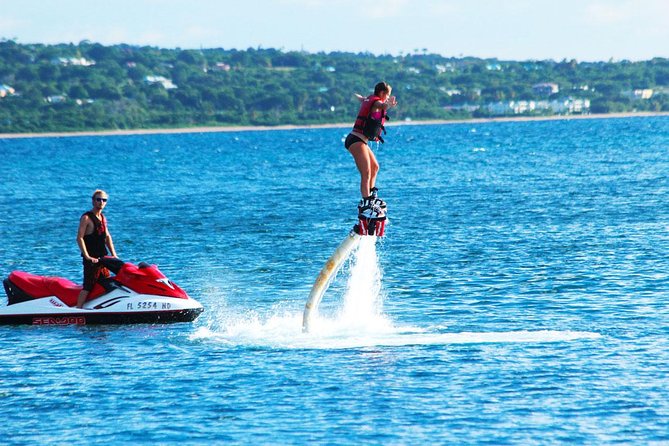 St Kitts Flyboarding Experience - Group Watching, Photos, and Timing Your Best Shots