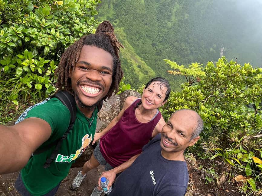 St. Kitts: Volcano Hike to Mt. Liamuiga the Highest Peak - The crater rim views: the big payoff, plus the reality check