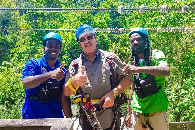 St. Kitts Zipline Experience - Lines 2, 3, and 4 Over 250 Feet: Where the Views Do the Talking