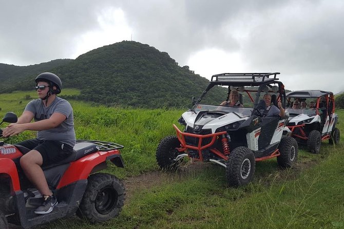 Sunny Blue Rentals in St Kitts for ATV and Dune Buggy Combo Tours - What you will actually do: on-road pace plus off-road trail time