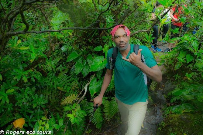 Volcano Caldera (Mt. Liamuiga) Trek / Hike - Stop 1: Bloody River, the Carib massacre story as you pass
